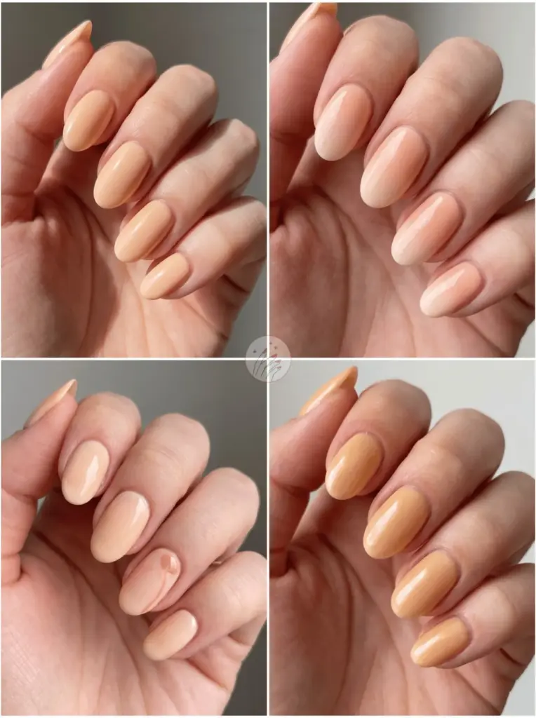 Apricot Cream Oval Nail Shade