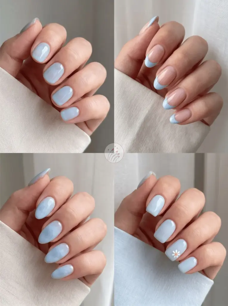 Baby Blue Nails for Pastel Softness