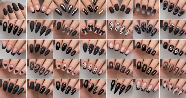 Black Nail Designs Edgy Elegant Everything in Between