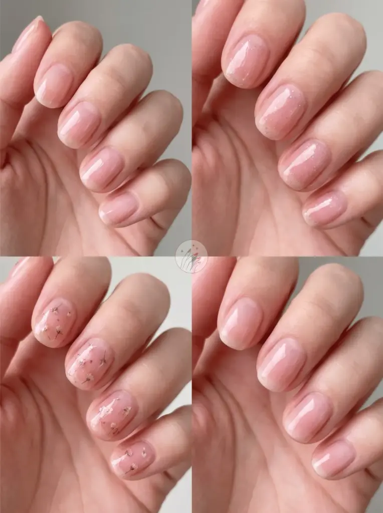 Blush Pink Sheer Jelly Nails