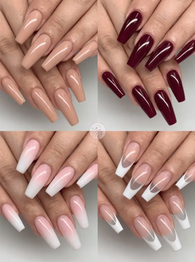 Classic Acrylic Coffin Nail Set