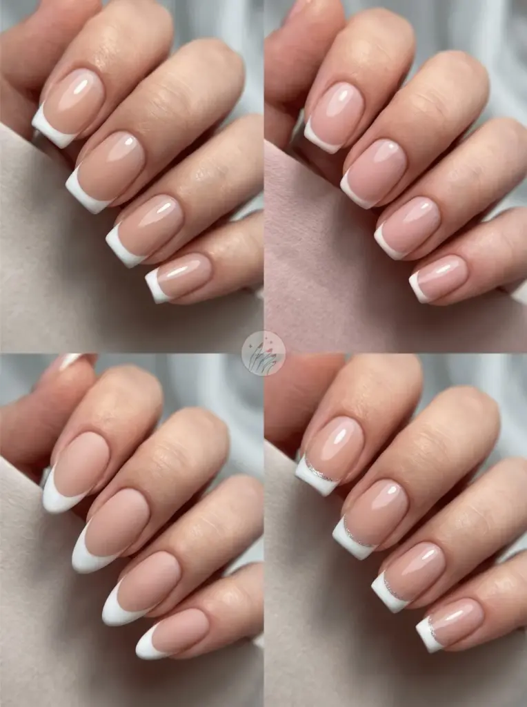 Classic French Tips On Nude