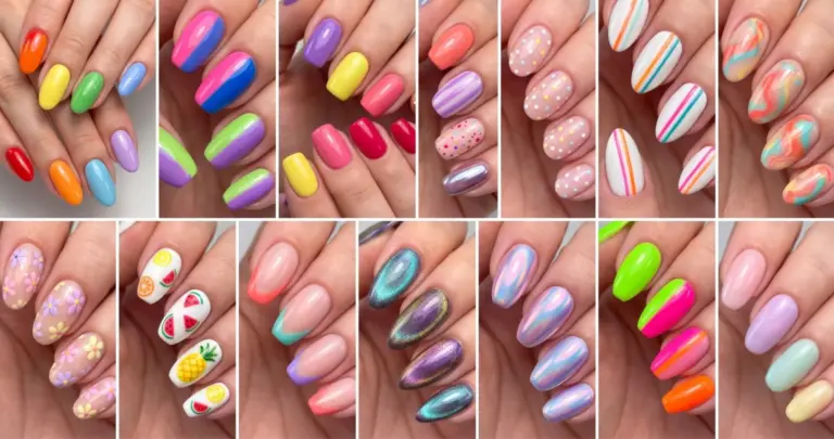 Colorful Nails: Bold Multi-Colour Manicure Ideas