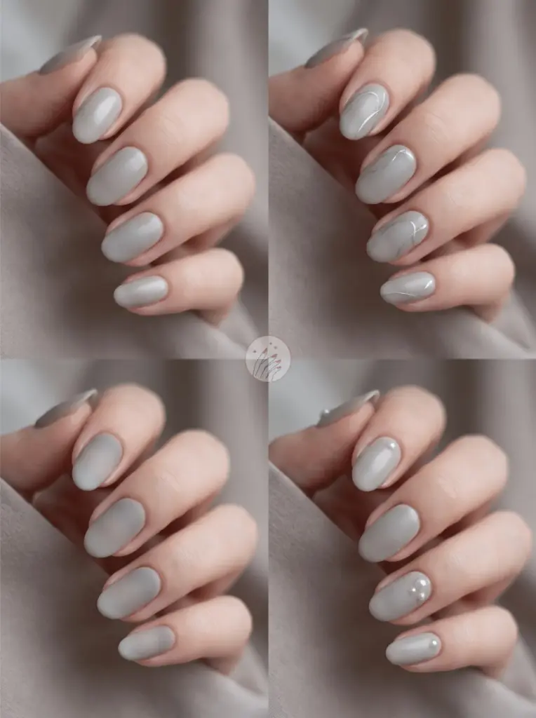 Cool Grey Neutral Nail Tones