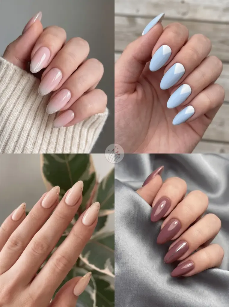 Mountain Peak Nails: Soft Shorter Point