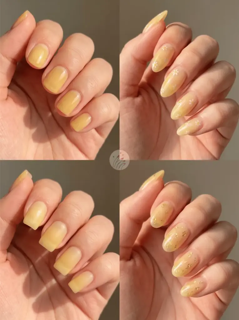 Pastel Butter Yellow Nails For Sunshine