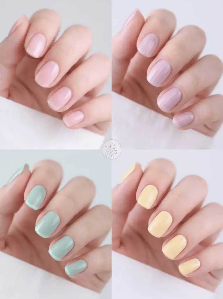 Pastel Multi-Colour Nail Palette