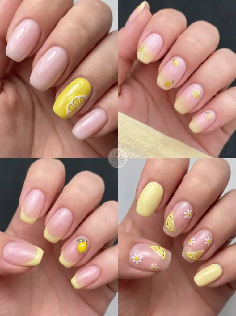 Pink Lemonade Nail Design Inspiration