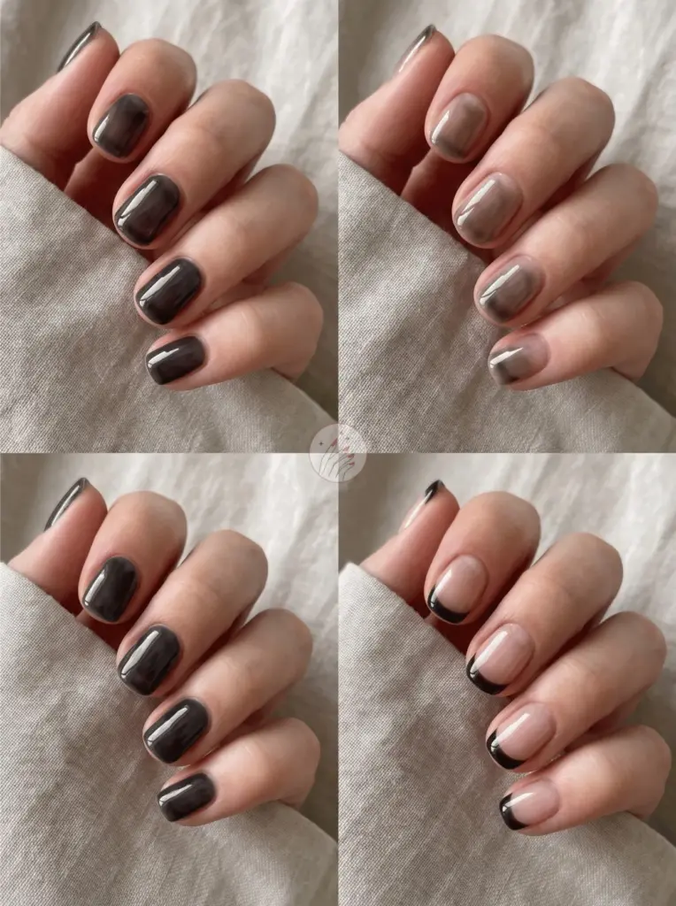 Quiet Luxury Black Nails