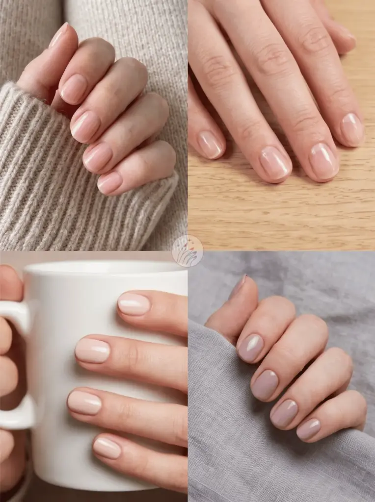 Round Nails: Natural Classic Everyday Shape
