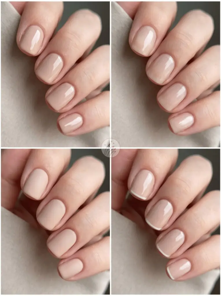 Soft Beige Basic Gel Manicure