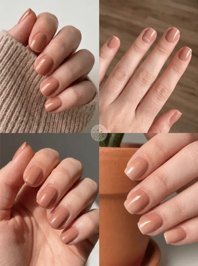 Soft Terracotta Nude Nail Shade