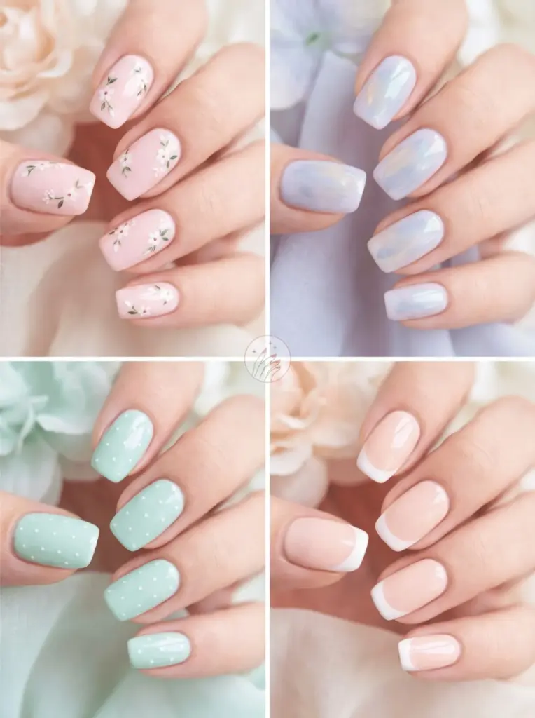 Spring Pastel Nails For Soft Manicures