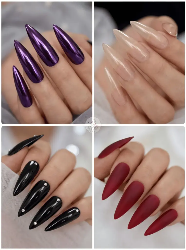 Stiletto Nails: Sharp Dramatic Point
