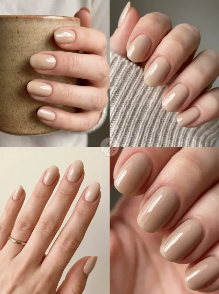 Vanilla Latte Glossy Nail Finish