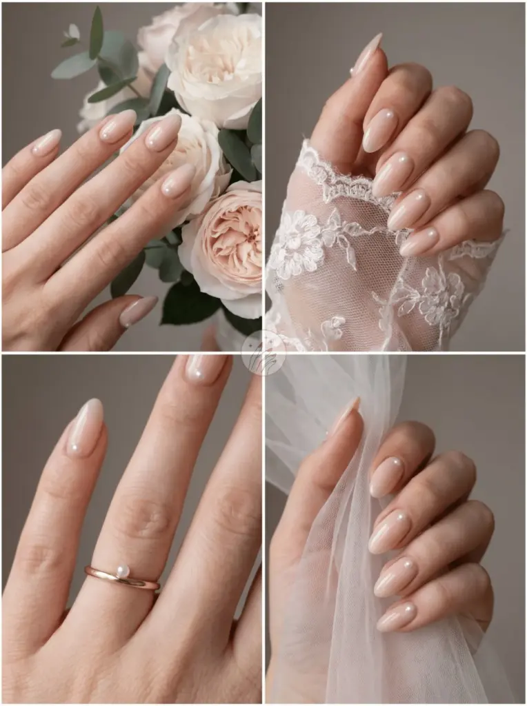 Wedding Nude Nails For Brides
