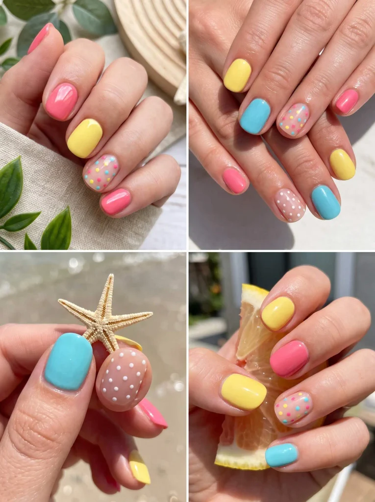 Easy No French Summer Nails