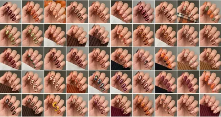Fall Nail Designs Maroon, Rust & Pumpkin Spice Vibes