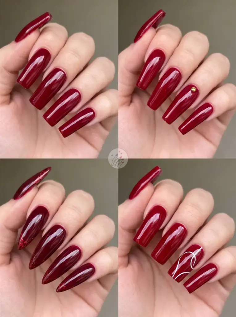 Long Acrylic Nails Bold Statement