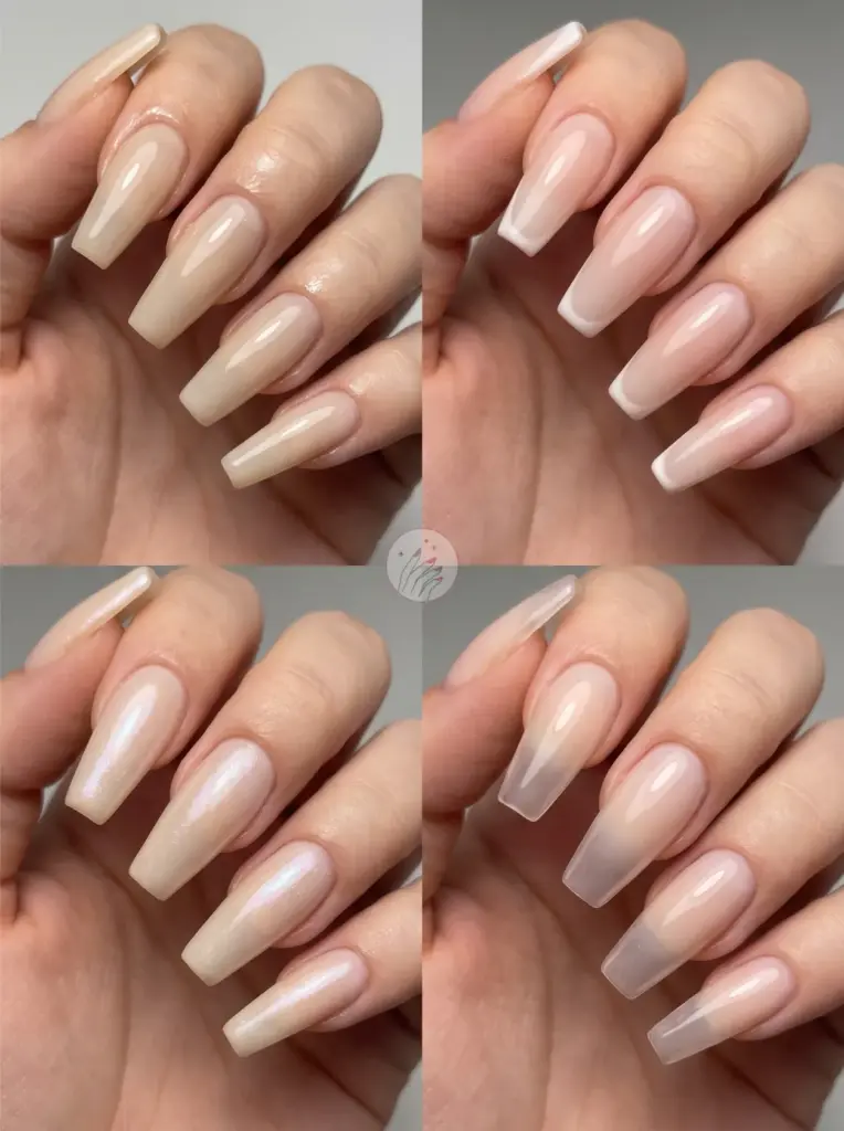 Long Coffin Nails Ballerina Shape