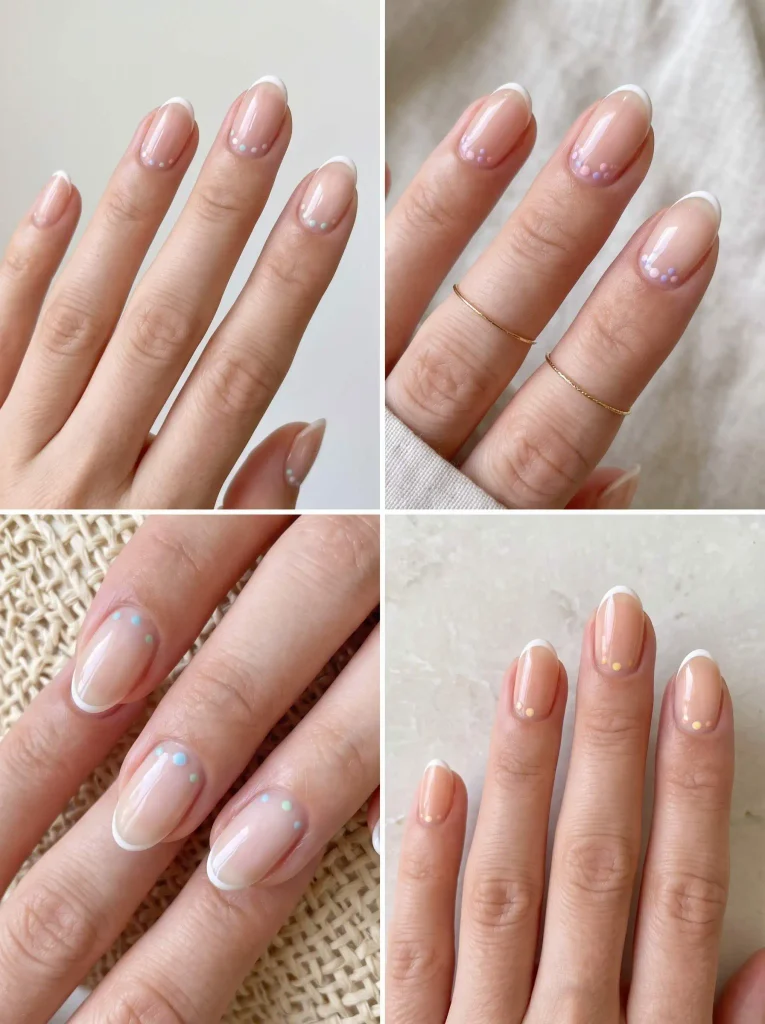Minimal Sheer Nude Summer Nails