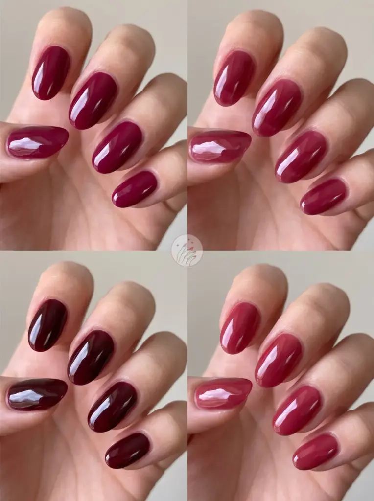 Oval Gel Nails Glossy Shine
