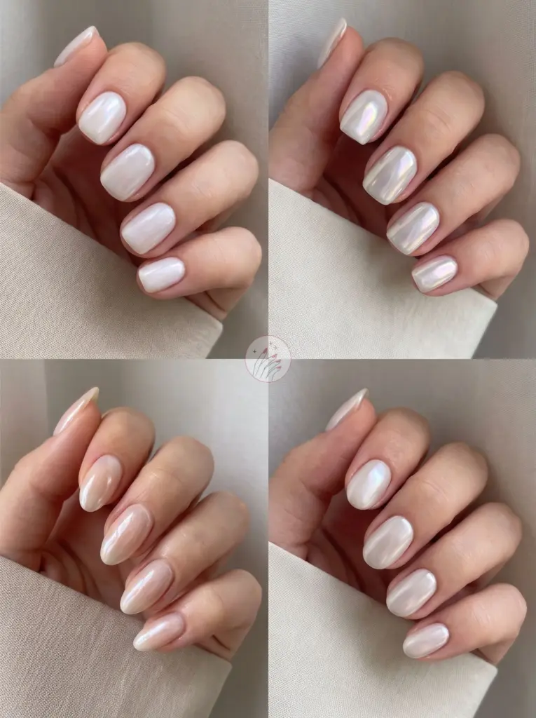 Short Minimalist Glazed Donut Acrylic Nails