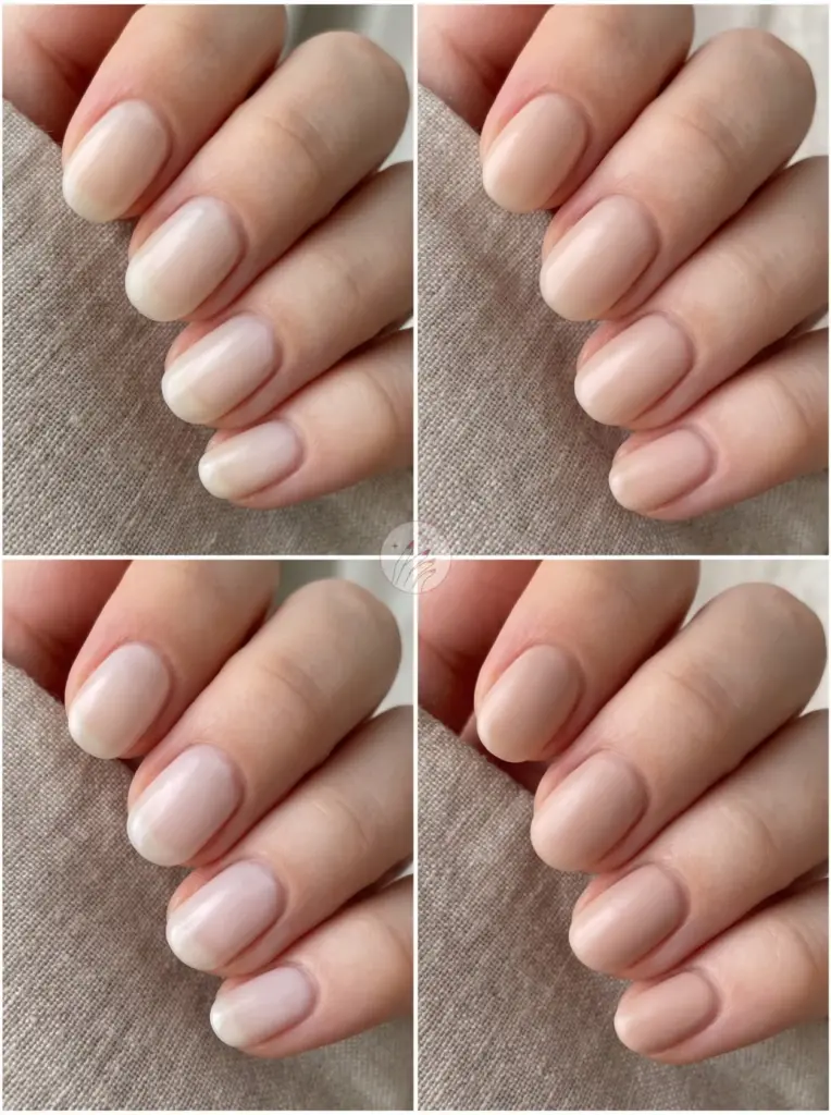 Short Oval Nails Milky Nude
