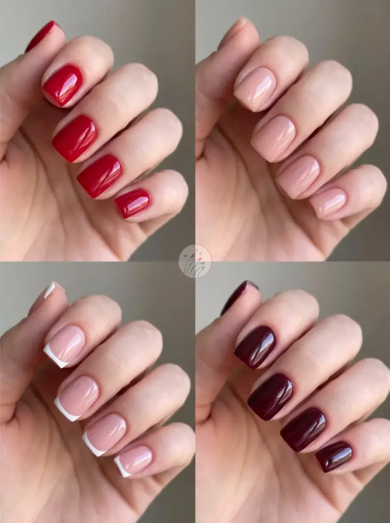 Short Square Nails Clean Edges