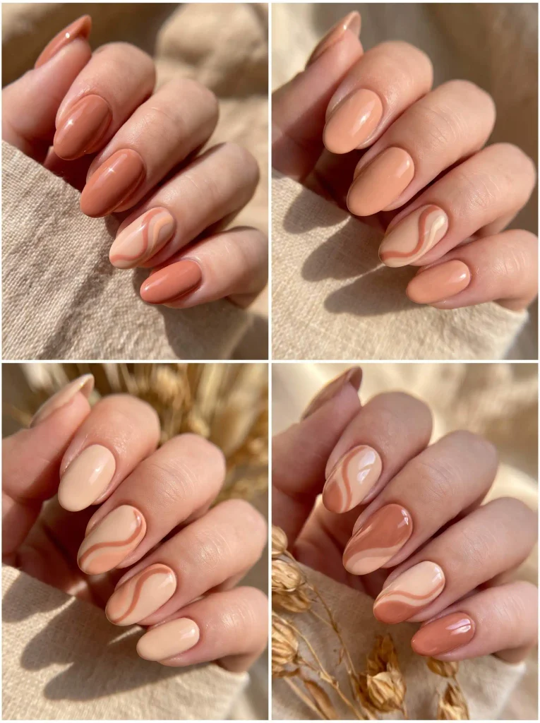 Terracotta Late Summer Gel Nails
