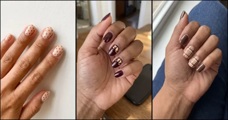 20 Short Fall Nails for Brown Skin to Save This Season