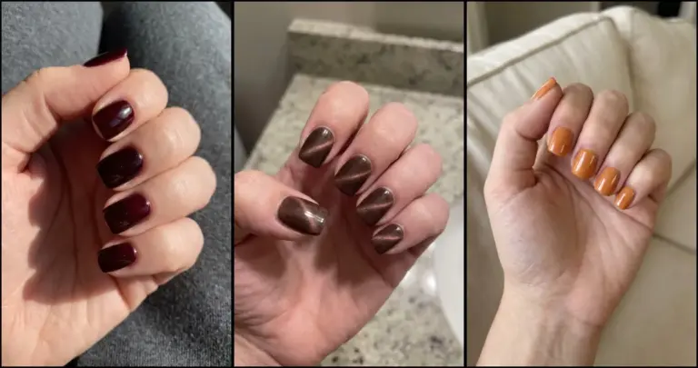 23 Short Square Fall Gel X Nails to Save This Season