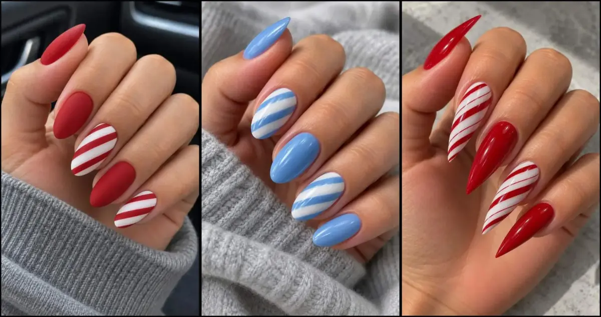 29 Candy Cane Nails to Save for Christmas