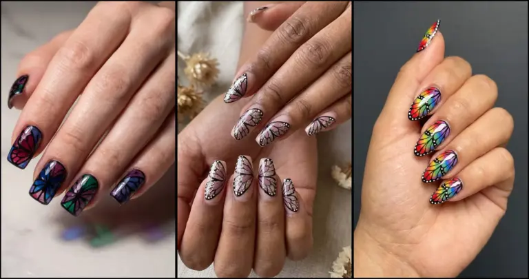 30 Butterfly Wing Nails to Save for Your Next Manicure