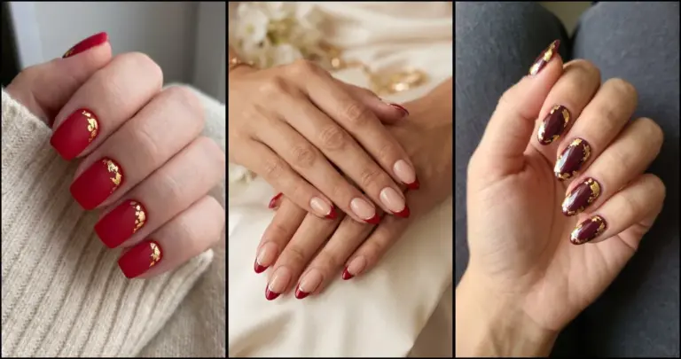30 Red and Gold Nail Designs for Your Next Manicure