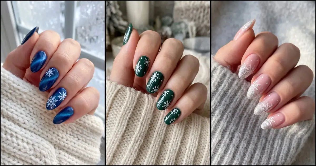 30 Snowflake Nails to Save for Your Winter Manicure