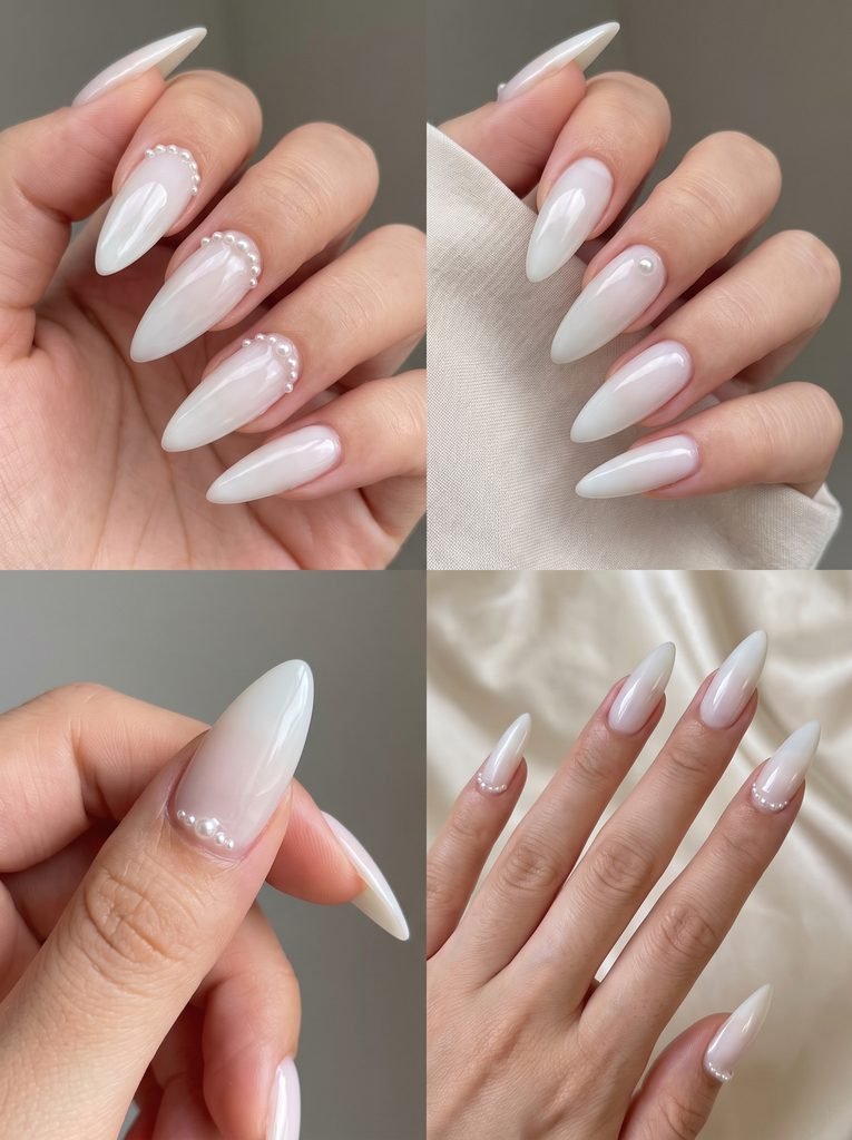 Classy Milky White Stilettos