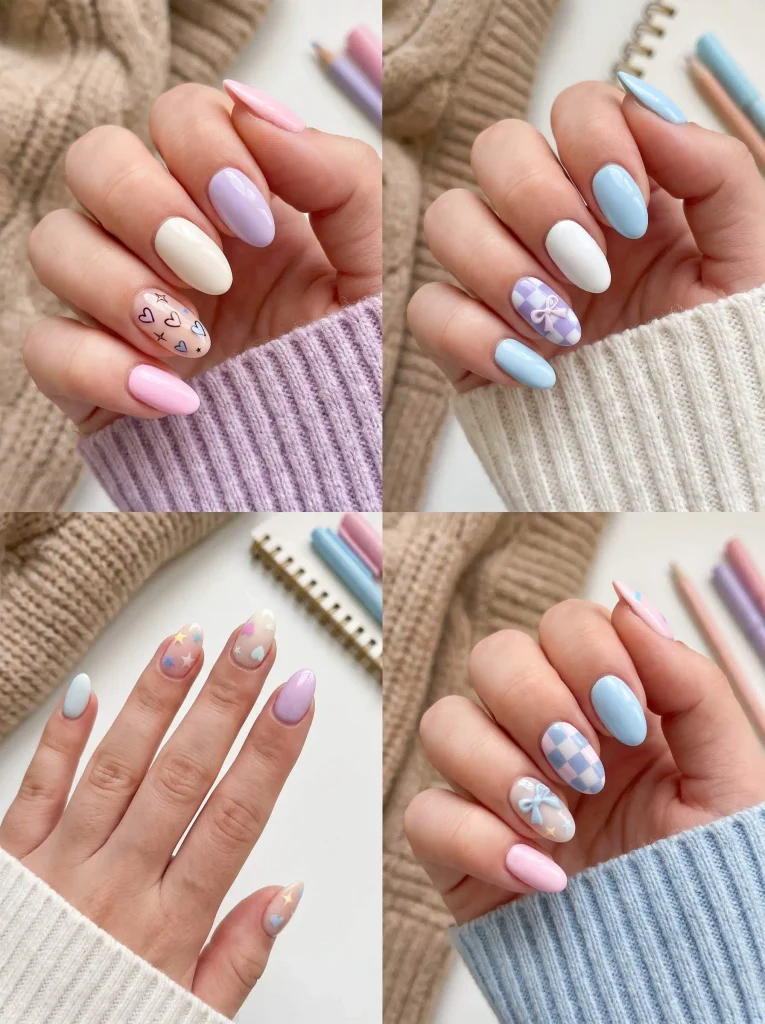 Cute Back to School Teen Nails