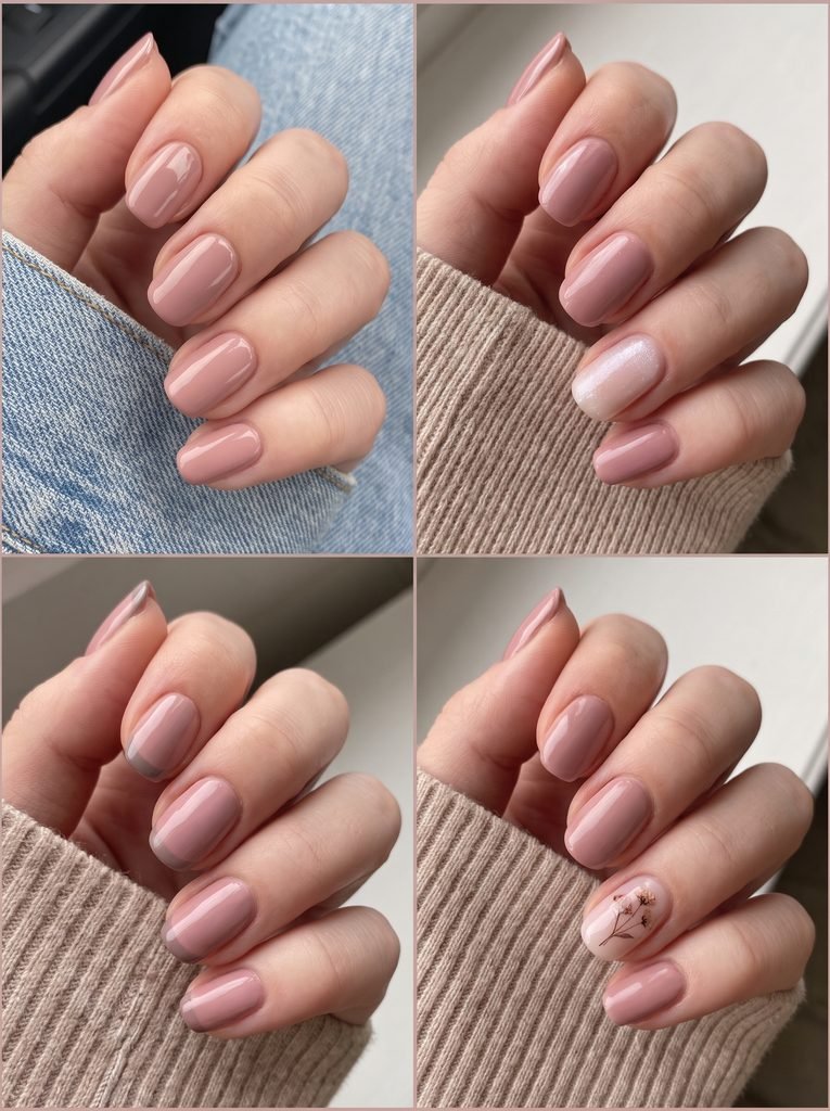 Dusty Rose Early September Nails