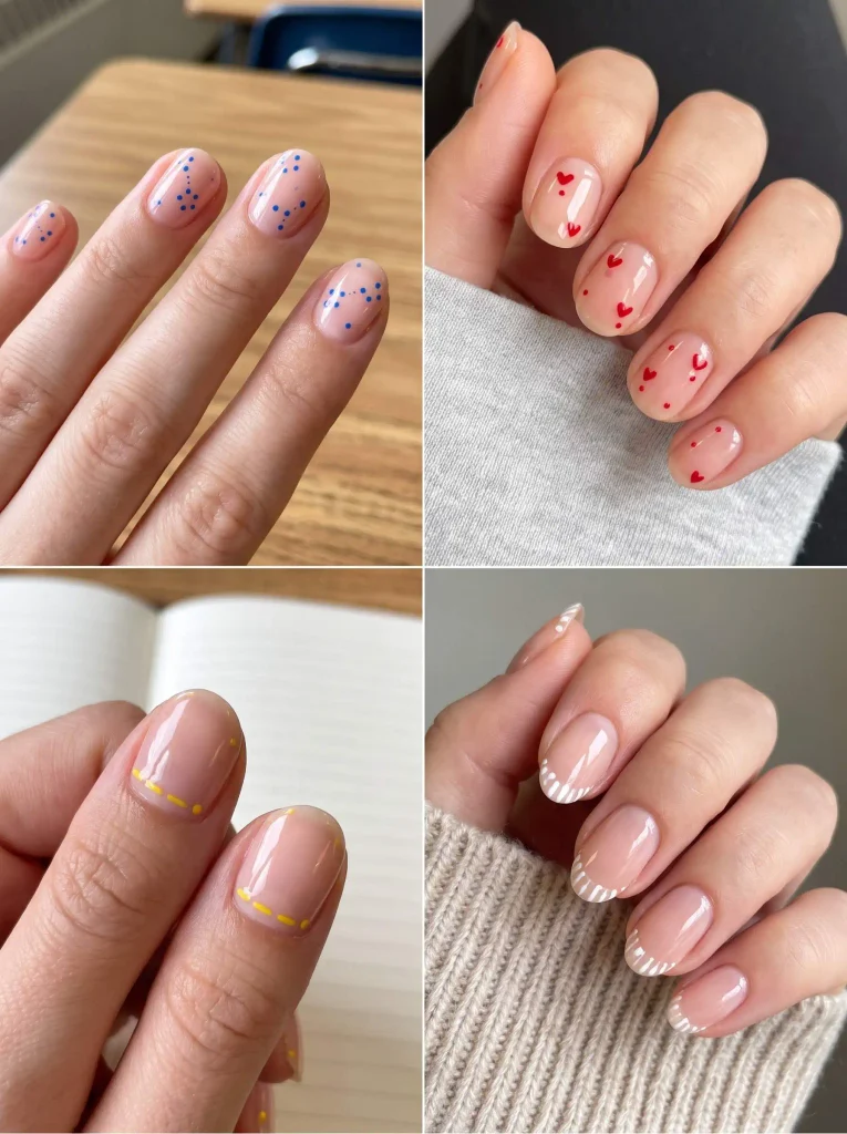 Easy Beginner Back to School Nails