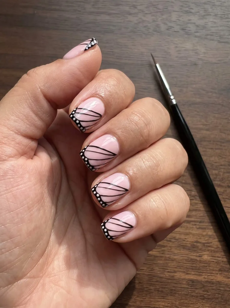Easy DIY butterfly wing nails