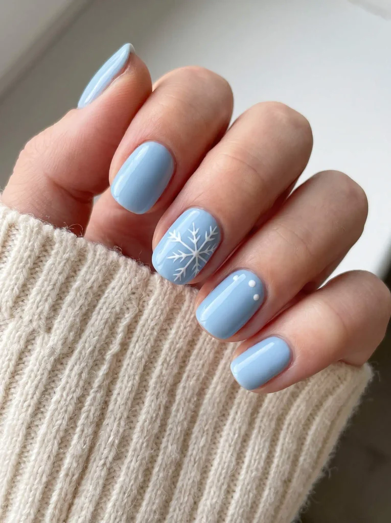 Easy Snowflake Nail Art Tutorial for Beginners