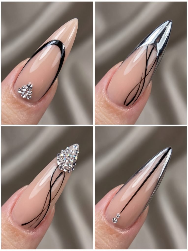 Long Stiletto Nail Designs