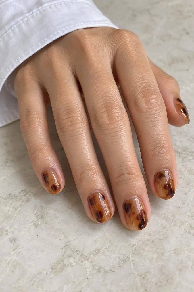 Natural tortoise shell nails