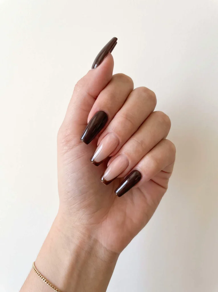 November Acrylic Coffin Nails