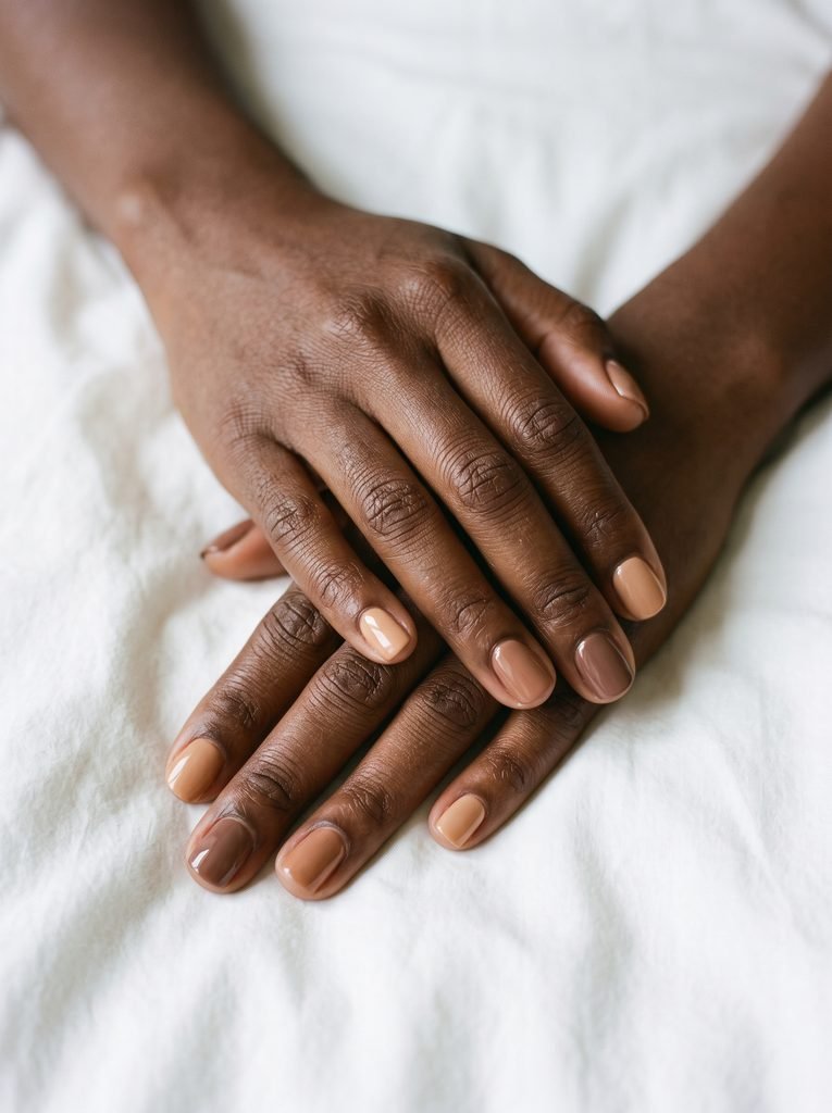 Nude Nail Shades for Deep Skin Tones