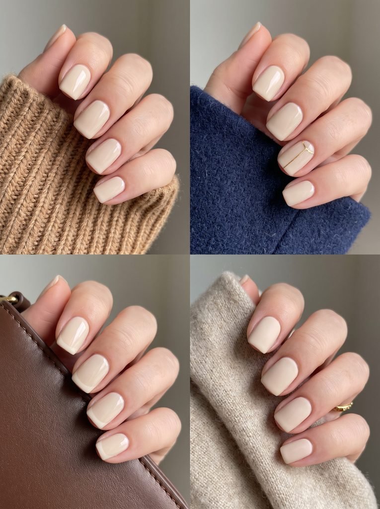 Oat Milk Cream September Nails