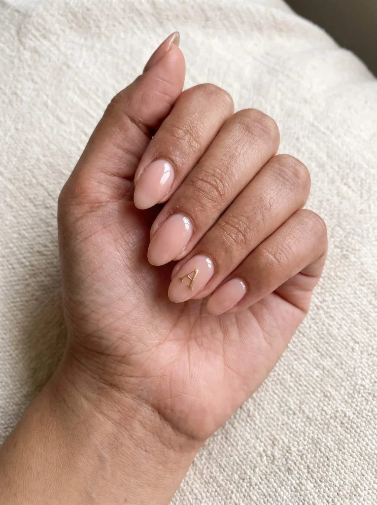 Personalized Indian Bridal Nails With Initials