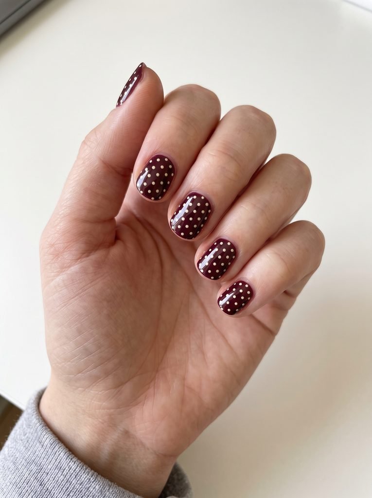 Polka Dot Short Fall Nails