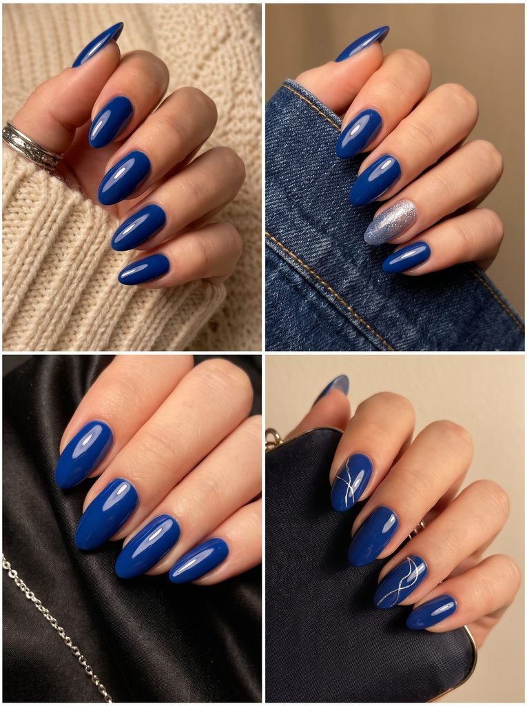 Sapphire Blue September Nail Color